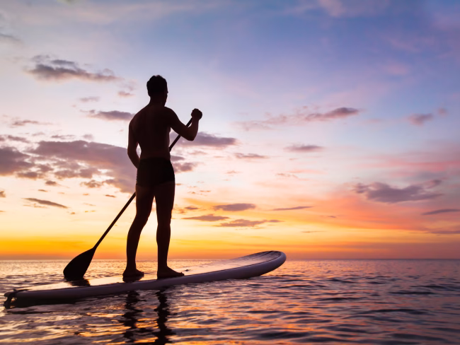 Salida de sol en paddle